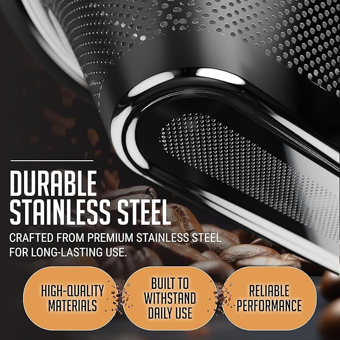 HEXNUB Reusable #4 Coffee Filter for Technivorm Moccamaster KBGV, KBT - Stainless Steel Mesh, Durable Metal Filter for sustainable Brewing