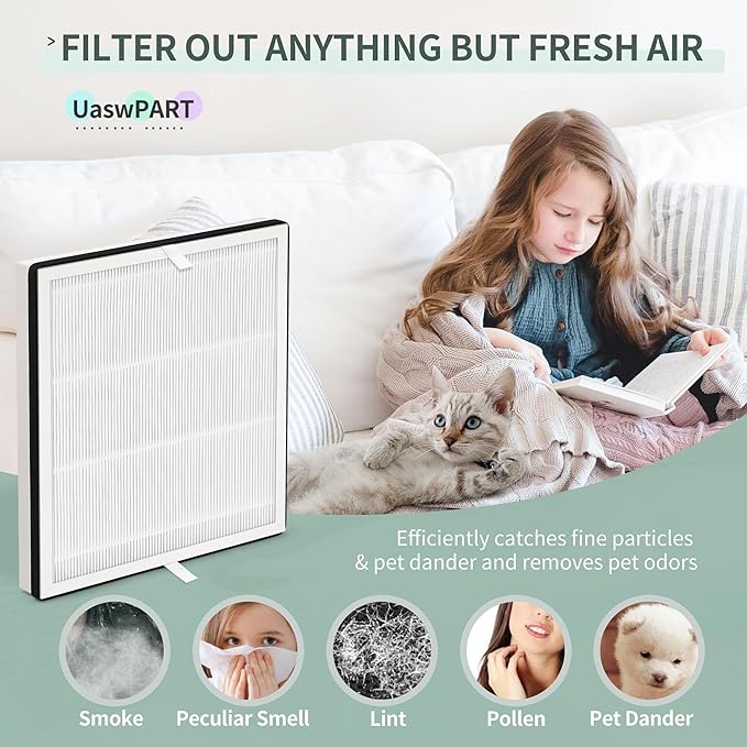 Europa Air Filter Compatible with Afloia Europa Air Puri-fier, 3-in-1 H13 True HEPA Filter Suitable for Europa Air Puri-fier Filter Replacement, 1-Pack for B0CLRSB5J7 B0CHW3V387