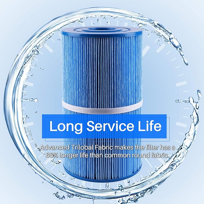 POOLPURE PLFC-6430-M Spa Filter Replaces Watkins 31489, Compatible Pleatco PWK30-M, Filbur FC-3915M, P/N0969601, 71825, 73178, 73250, 3 Pack.
