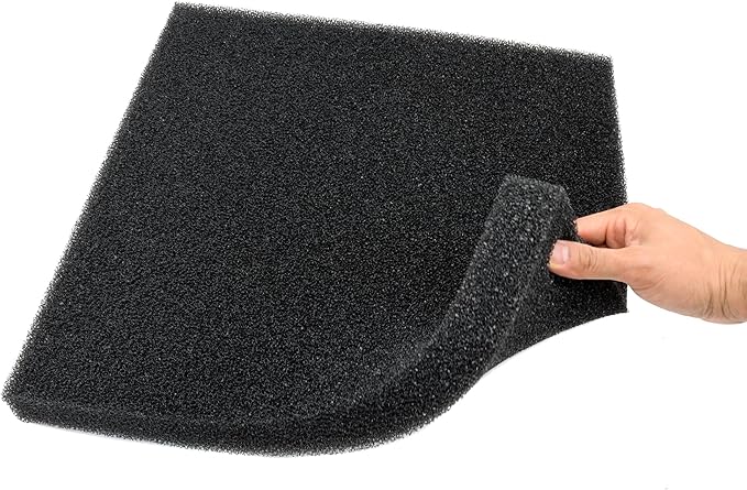 Aquarium Filter Bio Sponge Pad, Foam Sponges Filter Media, Cut fit it Filter Accessories for Fish Tanks and Ponds (18"x18"x1.6" (20PPI) 1 Pack)