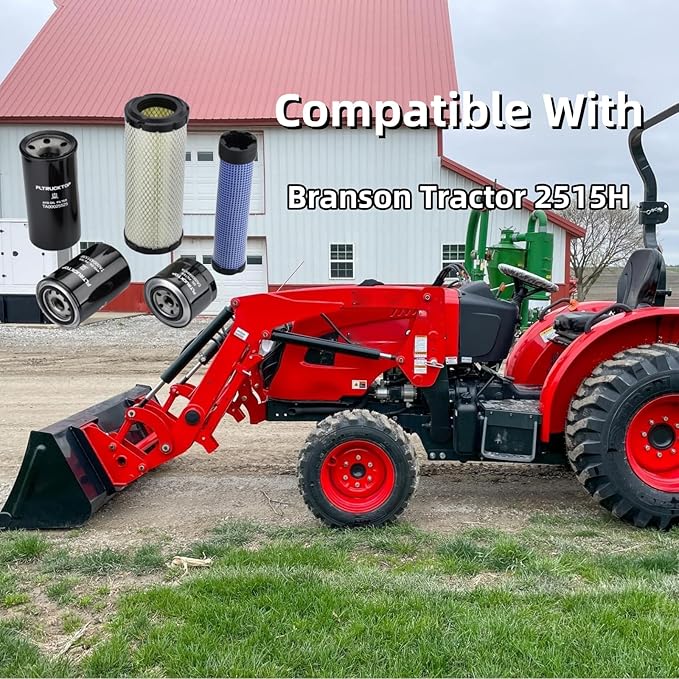 Maintenance Filter Kit Compatible With Branson Tractor 2515H Replace HRA0500702A9 TA00043153B TA00025525 EA00004647A