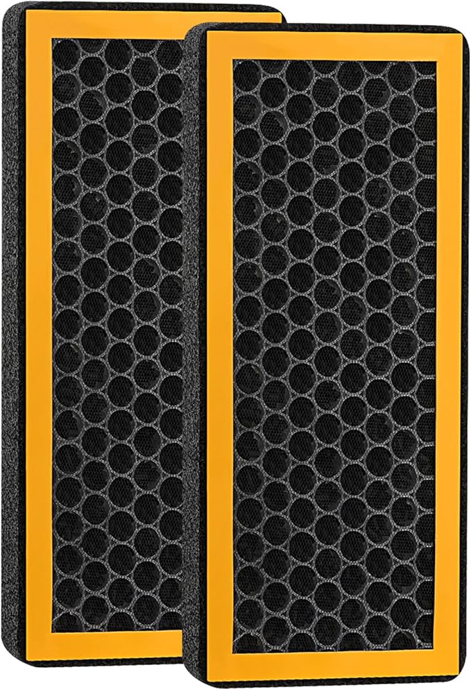 4 Pack Replacement Filters Compatible with HoMedics PetPlus at-PETODR Filter and TotalClean at-OFL Filter for AT-PET01, AT-PET02,and AR-45