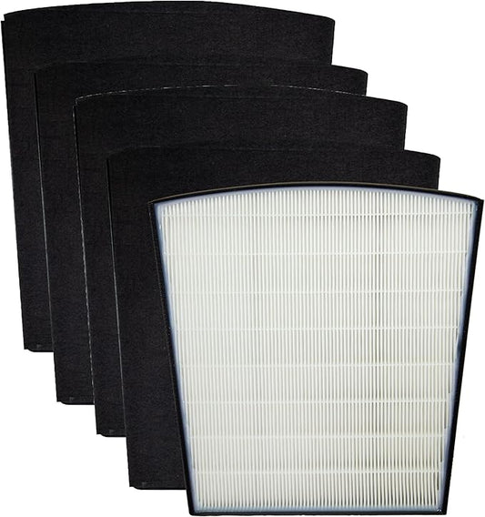 Filter-Monster - H-HF800-VP Replacement HEPA/Pre-Filter Value Pack for Hunter HP800 Air Purifier Series - 4 Pre-Filters and 1 True HEPA Filter