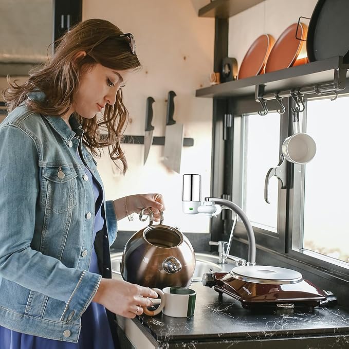 Faucet Water Filter Replacement for Brita®Faucet Filter，Brita® FR-200, FF-100， Replacement Filter-3 piece,silvery。 (7027 3 pack silvery)