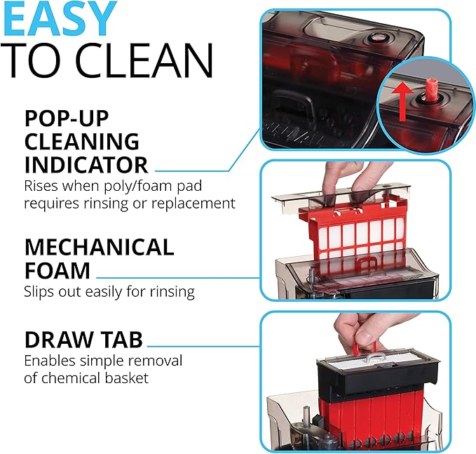 Fluval C3 Power Filter, Fish Tank Filter for Aquariums up to 50 Gal.