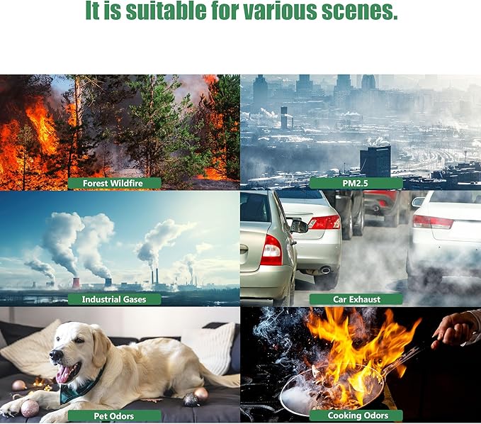 4 Packs FLT4850PT FLT4825 HEPA Filter b Replacement Pet Compatible with AC4825 AC4825E AC4825W AC4300 AC4800 AC4900 AC4850 Air Cleaner Purifier with 8 activated carbon pre-filters