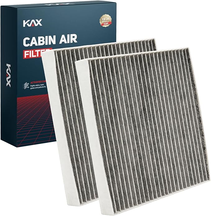 KAX Cabin Air Filter,CF12820 Replacement for Hyundai Elantra, Ioniq 5, Ioniq 6, Kona, Santa Cruz, Santa Fe, Sonata, Tucson, Kia EV6, EV9, K4, K5, Niro, Sorento, Sportage, Genesis GV60, 2Pcs