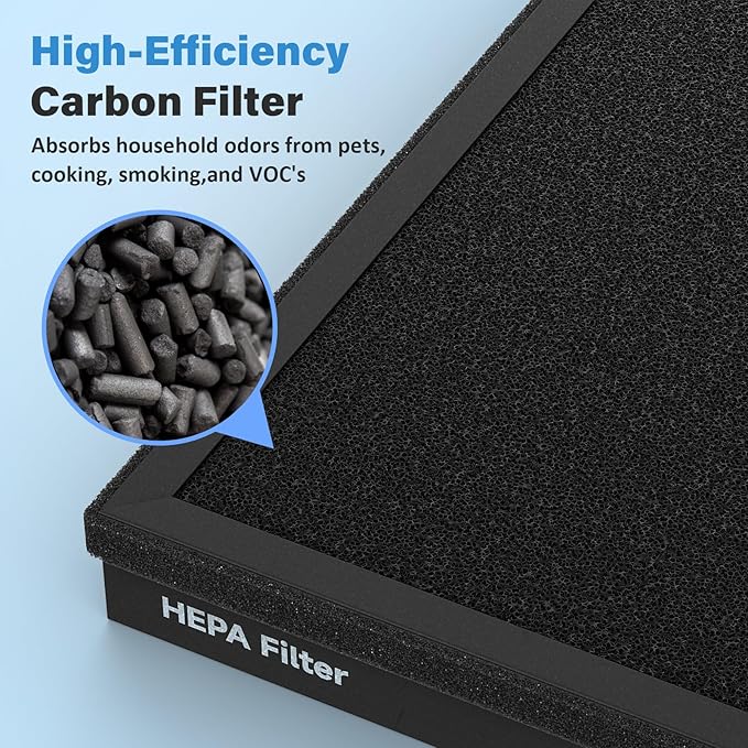 HAP603 Replacement Filter Compatible with ECOSELF HAP603 Air Purifier, White, 2 Pack