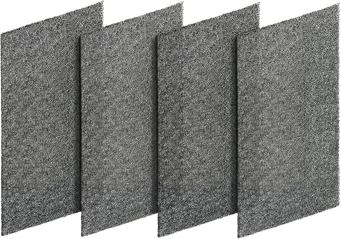 ARC-14S Activated Carbon Filter Cartridge Replacement for Whynter Portable Air Conditioners, Compatible with ARC-CF-14S,ARC-14SH,ARC-141BG and ARC-143MX Models-4 Pcs