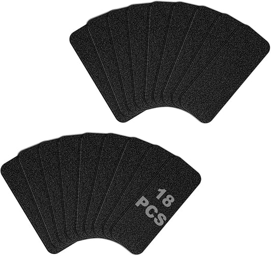 Storystore 18 Pack Ceiling Fan Filters for Blades - 3.5" x 10" Activated Coconut Carbon Filters for Fan, Self-Adhesive Filter Pads, Universal Fit Most Standard Household Fans (Black)