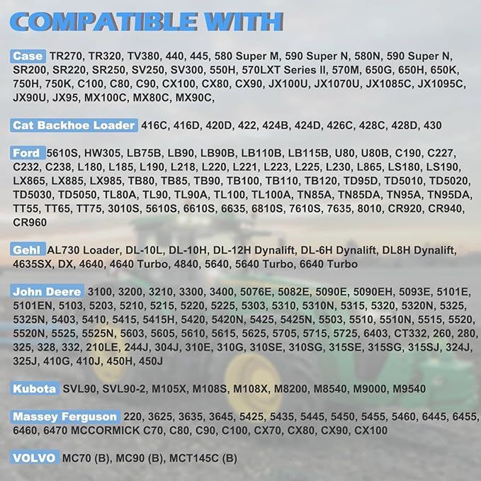 Engine Air Filter Compatiblw with Donaldson P828889 P829333 John Deere AT171853 AT171854 Caterpillar Cat Backhoe 110-6326 110-6331 Wix 46569 Case 222422A1 Baldwin RS3545 Engine Air Filtration