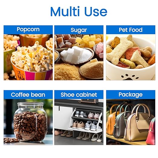 1500pcs 5 Gram Premium Silica Gel Packets, Food Safe Desiccant Packs, Desiccant Moisture Absorbers for Storage