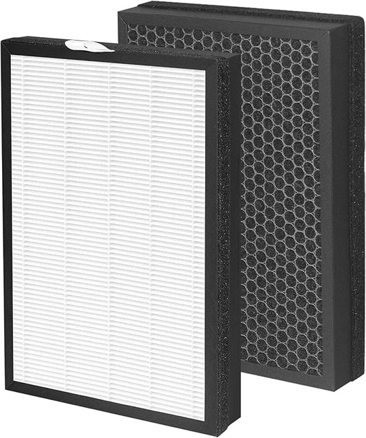 2 Pack H04 Replacement Filter Compatible with HIMOX H04 Air Purifier, 4-Stage Filtration H13 HEPA and Activated carbon Filters