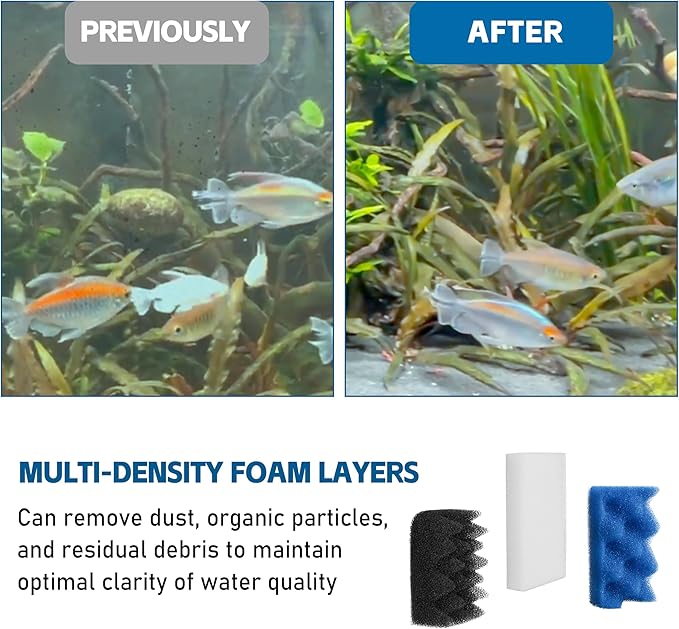 10Pcs Bio Media for Fluval 206 & 207 Canister Filters - Aquarium Biological Filter Media