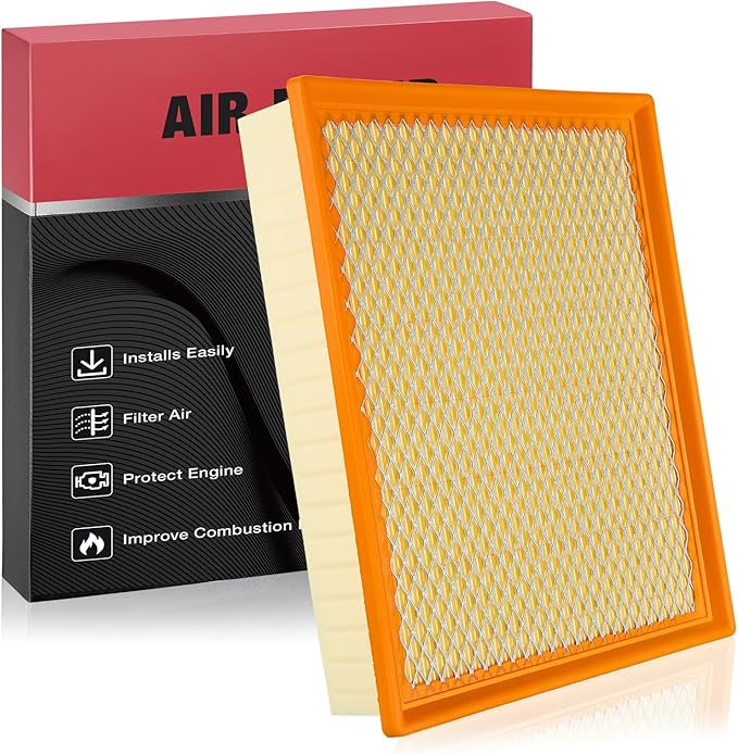 BDFHYK CA8755A Engine Air Filter Compatible with Cadillac & Chevrolet & GMC - Silverado, Sierra, Avalanche, Suburban, Tahoe, Yukon, Escalade & More, Replace# 15908915