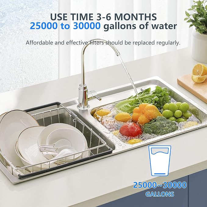 BLUERISE 5 Micron 10" x 4.5" Wire Wound Whole House Water Filter Replacement Cartridge for Sediment, Reverse Osmosis RO Filtration System Cartridge Universal for Well Water（pack of 2）