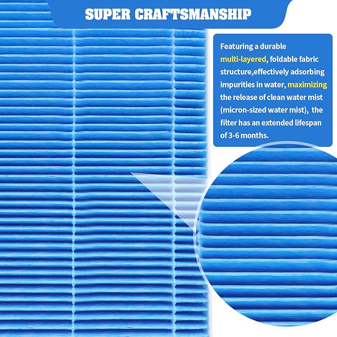12-Pack Replacement Filters Compatible with LEVOIT Superior 6000S Smart Evaporative Humidifier + 6-Pack Top Fill Humidifier Replacement Filters Compatible with LEVOIT Humidifiers