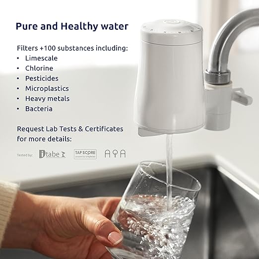 Tappwater EcoPro - Faucet Water Filter, 5 Stage Nanotechnology Water Filtration System, Tap Water Filter, Filters 100+ substances incl Chlorine, Limescale and Bad Taste