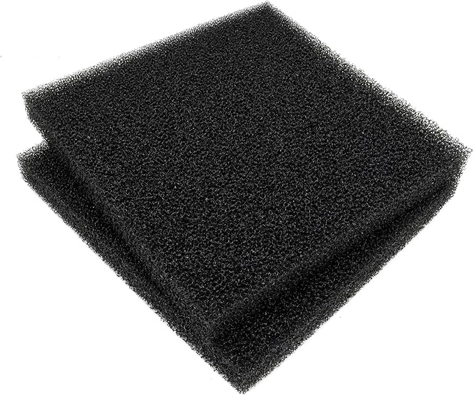 ALEGI 2 Pieces Aquarium Filter Foam Sponges Pad 20 PPI, Fish Tank Bio Sponge Coarse Sheet Filter Media Pad, Cut-to-Size Foam for Pet Filters