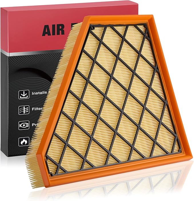 BDFHYK CA12166 Engine Air Filter Compatible with Buick Enclave & Cadillac XT5 XT6 & Chevrolet Blazer Traverse & GMC Acadia, 2.0L 2.5L 3.6L, Flexible Panel, Replace# PA99222 23321606