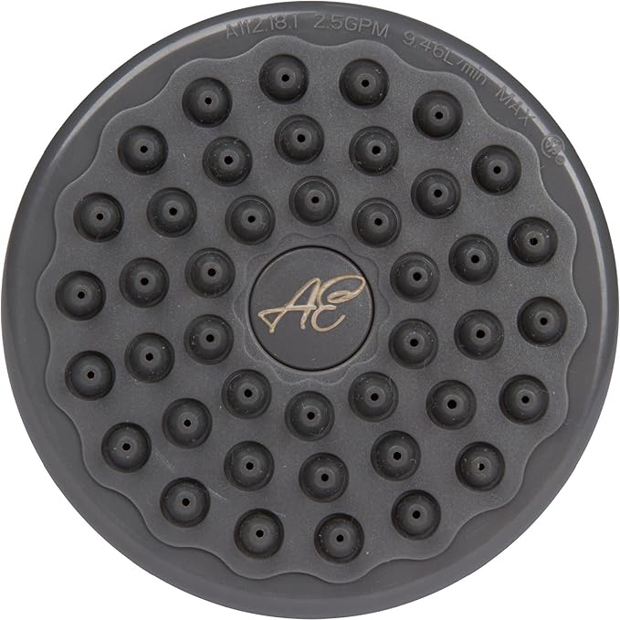 Aqua Elegante High Pressure Showerhead Brushed Nickel - Best Wall Mount, Bathroom, RV Shower Head For Low Flow Showers, 1.8 GPM - Brushed Nickel & California Certified