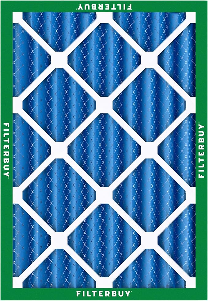 Filterbuy 16.5x22x4 Air Filter MERV 13 (MPR 1900) Health Defense Replacement (1-Pack), Electrostatic Pleated HVAC AC Furnace Filters, Made in USA (Actual Size: 16.50 x 22.00 x 3.63)