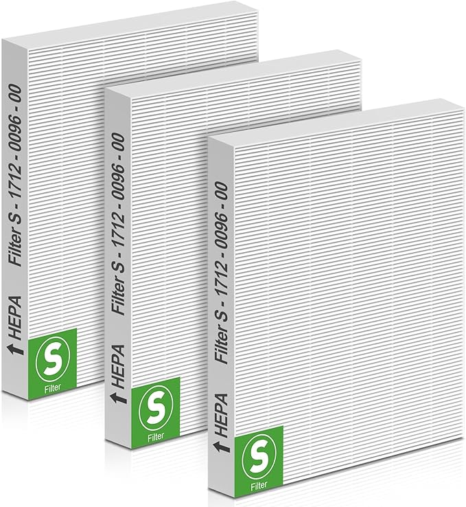 3 Pack C545 HEPA Replacement Filter Compatible with Winix C545 Air Purifiers, C545 True HEPA Filter S Replace for Winix C545 Filters Type S, 1712-0096-00