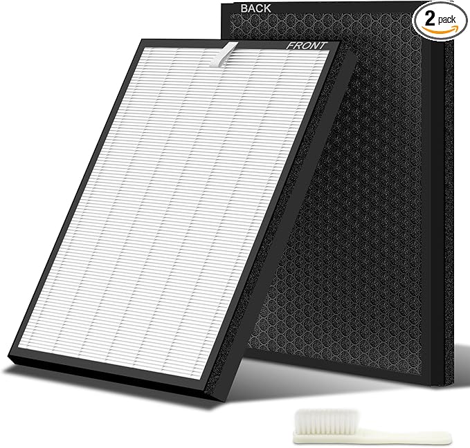 EverestAir Air Filter Replacement H13 True filter Compatible with EverestAir-RF Air Cleaner, Compare to Part #LRF-E551-WUS, 2 Packs