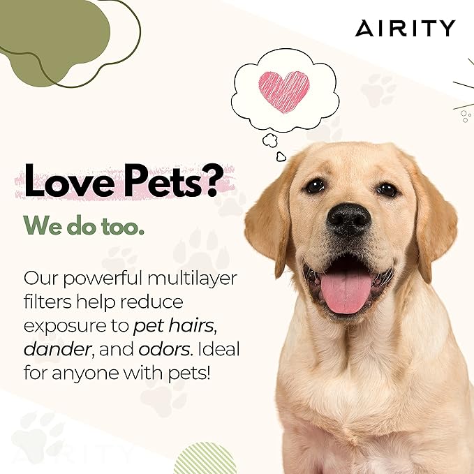 HPA300 HEPA Filter Replacement Compatible with Honeywell Air Purifiers by Airity | Honeywell Air Purifier Filter Replacement Compatible for Honeywell R Filter | Honeywell HPA300 Replacement Filters (6