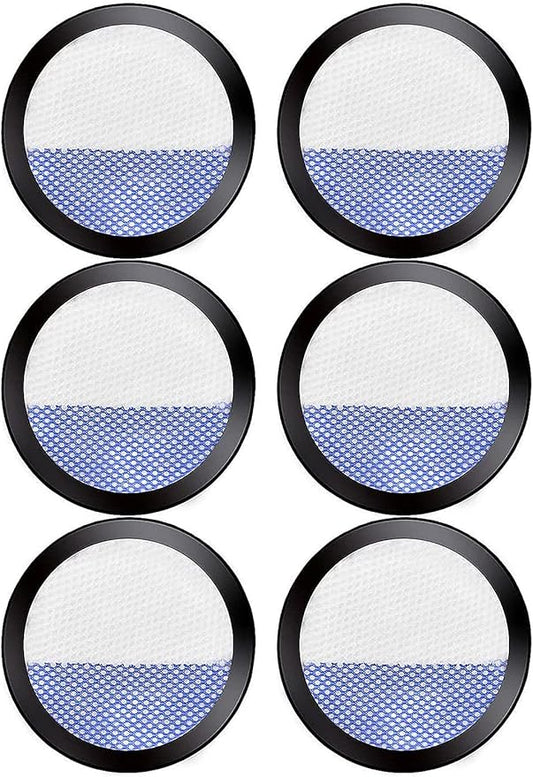 6 Pack Replacement Filters for Eureka RapidClean Pro Cordless Stick Vacuum Cleaner NEC180 NEC185 NEC186 NEC190