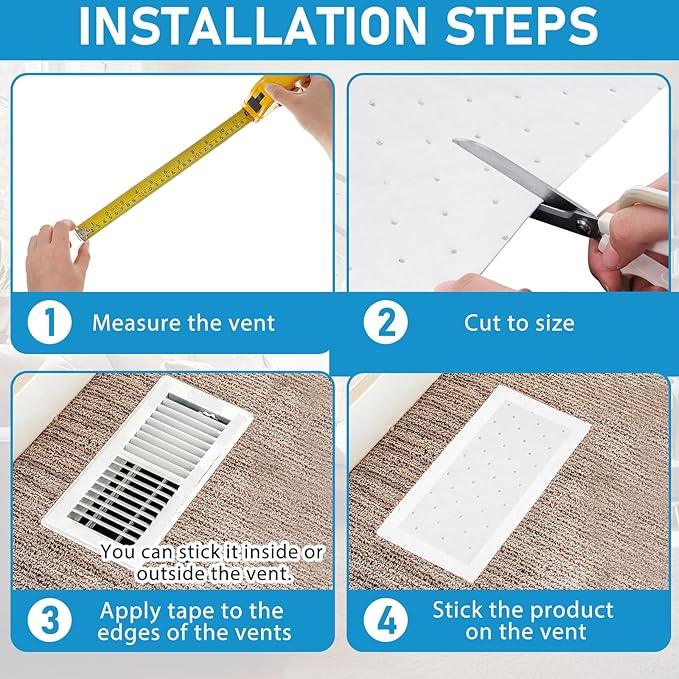 Merv 16 Filter Material, 5.24 Ft² Cut to Fit Air Vent Filters for Clean Living Basic Dust and Pet Dander Pollen Smoke for Home Ac HVAC, Efficiency Breathable DIY Design