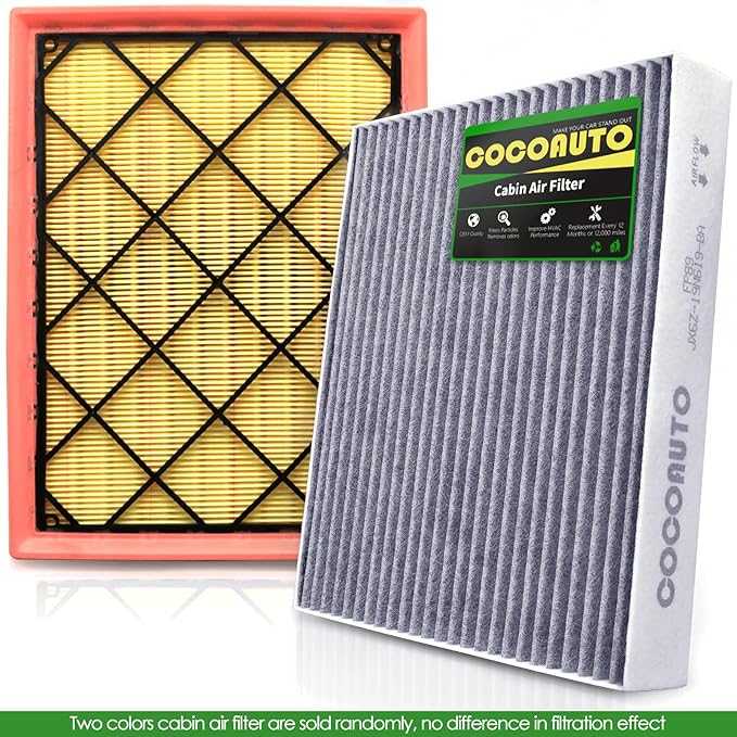 (Gas Only) COCOAUTO Cabin Engine Air Filter Kit for Ford Escape (2020-2022), Maverick (2022-2024), Bronco Sport (2021-2023), Not for Hybrid, JX6Z9601A, FP89, PA99541