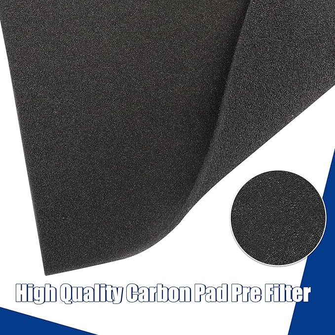 Cut to Fit Foam Pad Pre Filter, Air Purifiers Filter Replacement, Compatible with Most Air Conditioner, Trash Cans, Dehumidifier, 15 x 15 inch, 2 Pack