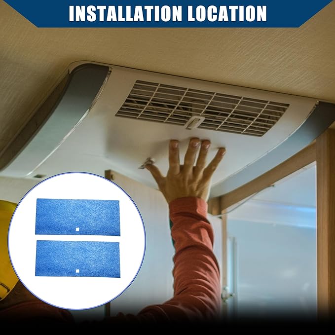 6"x14" Rv AC Air Filter for Coleman Air Conditioner AC 101G / RV Air Conditioner Filters/Durable / 2 Pcs Blue