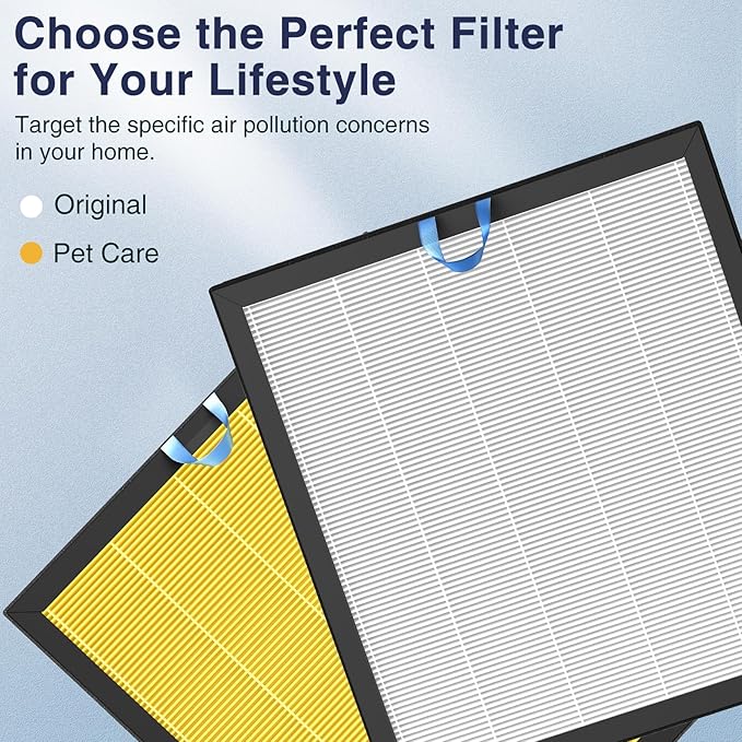2 Pack Vital 100S Replacement Filter for LEVOIT Vital 100S and Vital 100S-P Air Purifier, 3-in-1 HEPA Filter,Efficiency Activated Carbon for Home Large Room Bedroom, Vital 100S-RF, White