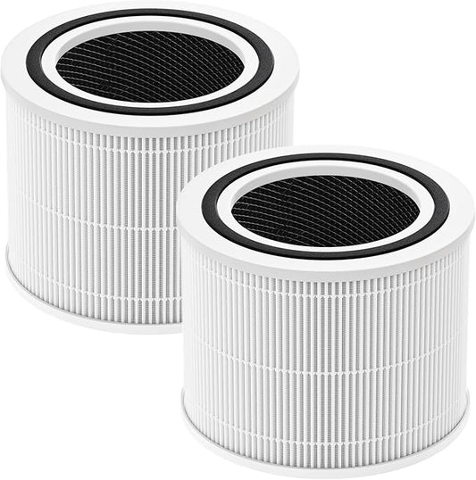 2 Pack Core 300 Replacement Filter for LEVOIT Core 300 and Core 300S Air Purifier, 3-in-1 Core 300 HEPA Filter Efficiency Activated Carbon Filtration System, Core 300-RF