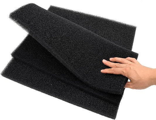 Aquarium Filter Bio Sponge Pad, Foam Sponges Filter Media, Cut fit it Filter Accessories for Fish Tanks and Ponds (18"x18"x0.8" (20PPI) 2 Pack)