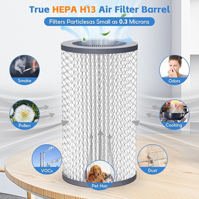 1 Pack PECO- Filter+2 Pack Pre-Filters, Compatible with Molekule Air Purifier, High-efficiency Activated carbon 2-in-1 Air Filtration System