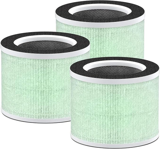 Nispira RP-AP088-F1 RP-AP088 Replacement Filter for RENPHO Air purifier RP-AP088W RP-AP088-F2 H13 4-in-1 HEPA Activated Carbon, 3 Packs