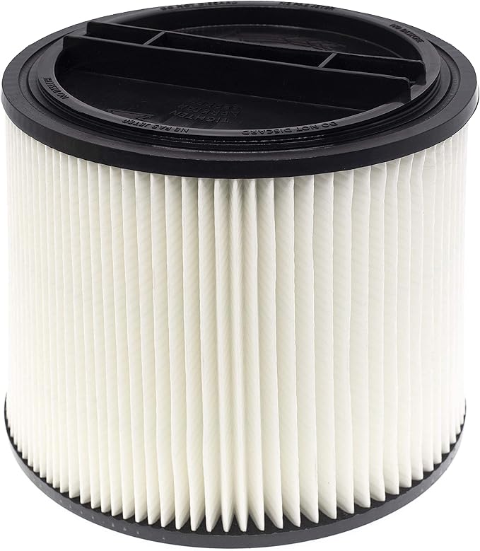 90304 90350 Shop Vac HEPA Cartridge Replacement Filter, Compatible with Shop Vac 90350 90304 90333 Vacuum Cleaner, fits Most Wet/Dry 5 Gallon and Above, 1 Pack