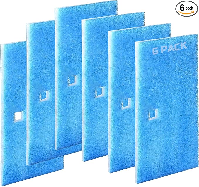 6 Pack RV AC Filter 6" X 14" MERV 8 Rated RV Air Filter Replacement Unit Compatible with Coleman Mach Air Conditioner