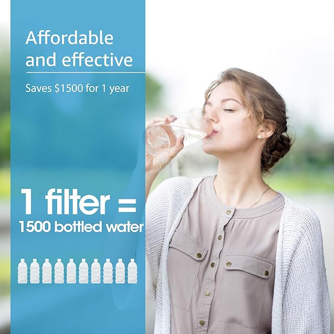 AQUACREST WFFMC303X Faucet Water Filter, Replacement for DuPont® FMC303X, WFFMC300X Faucet Mount Water Filtration Cartridge, 200-Gallon (Pack of 3)