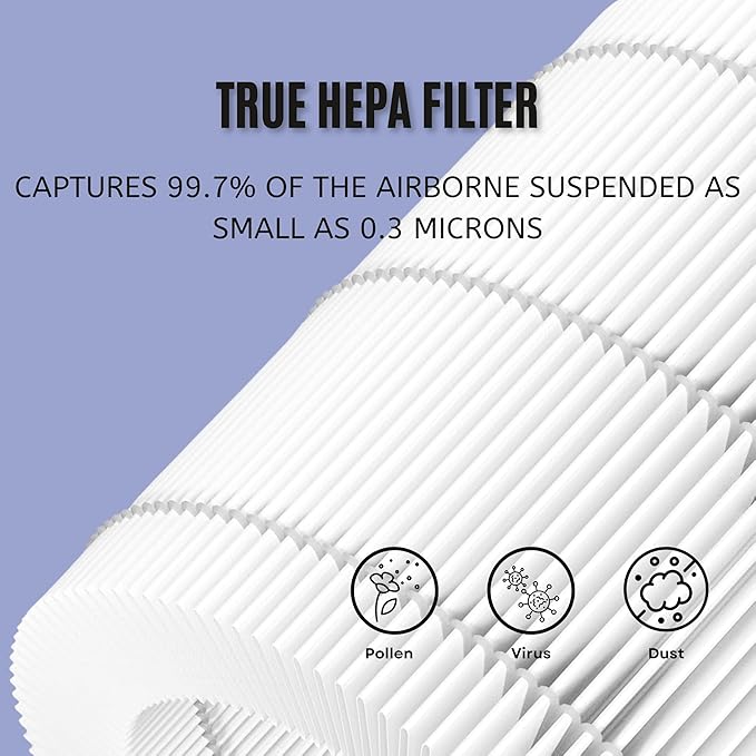 Nispira AP-T20FL True HEPA Replacement Filter Compatible with TotalClean 360° Tower Air Purifier AP-T20 AP-T20WT, 1 Pack