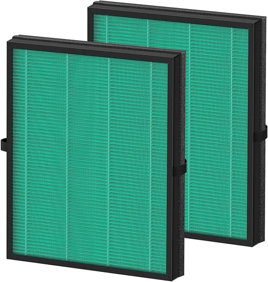 2 Pack MK04 Air Filter Replacement Compatible with AROEVE MK04 MG04JH Air Puri-Fier, 4-in-1 High-Efficiency Pollen Pet Dander Hair Filter Suitable- Pet Dander Version