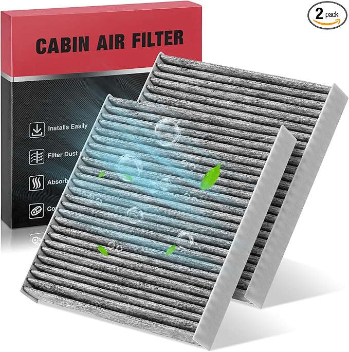 BDFHYK CF11182 Cabin Air Filter with Activated Carbon Replacement Compatible with Acura Integra RDX TLX MDX, Compatible with Honda Accord CR-V HR-V Civic Odyssey Clarity City CR-Z Fit Insight