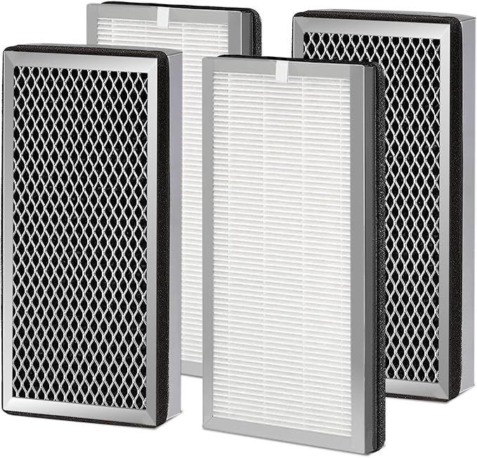 4 Pack 15 Replacement Filter for MA Air Puri-Fier Models 15, 3-in-1 Contains Pre-Filter and Activated Carbon Fil-ter, (4 Pack)