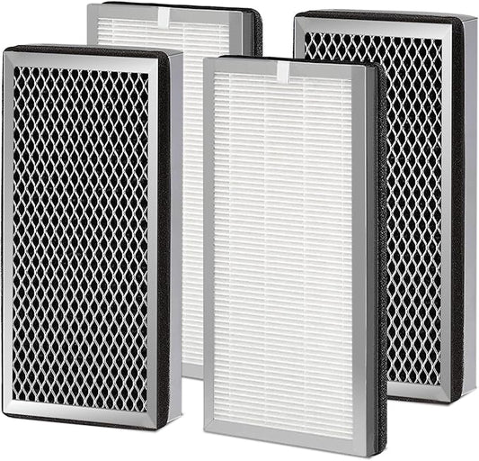 4 Pack 15 Replacement Filter for MA Air Puri-Fier Models 15, 3-in-1 Contains Pre-Filter and Activated Carbon Fil-ter, (4 Pack)