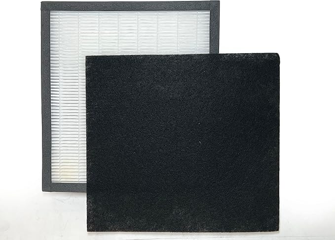 Nispira Airvantage WK01234QPC Filter Replacement For Oreck Air Purifier Air94 WK10002QPC, Plus Pet WK10052QPC True HEPA Activated Carbon 1 Set