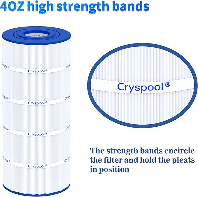 Cryspool® C150S Filter Compatible with CX150XRE, SwimClear C150S, cs150e, C-9441, PA150S, 150 Sq. Ft Pool Filter Cartridge, 1 Pack