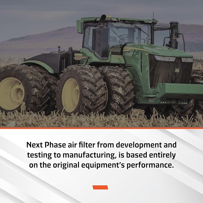 Air Filter for John Deere Tractors - Pack of 1 - Fits O.E., AL119095- Air Filter Replacement for Baldwin PA3928, Donaldson P789129, Luberfiner LAF4340, Wix 49096 - See NP49096-CASE 6 for Bulk Discount